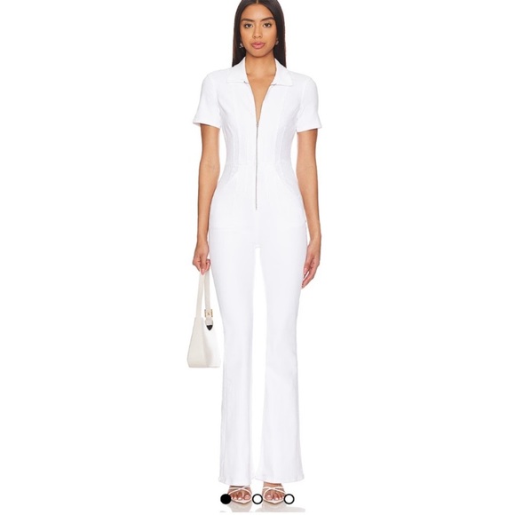FREE PEOPLEJayde Flare JumpsuitWhite xs NWT